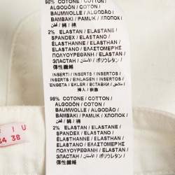 Pre Owned See by Chloe White Cotton Contrast Panel Detail Shorts S