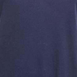 Pre Owned See by Chloe Blue Jersey Tulle Trim Top S