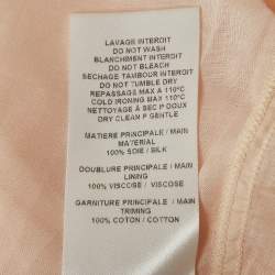 Pre Owned See by Chloe Light Orange/Peach Chiffon Ruffled Blouse M