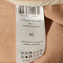 مملوكة مسبقًا See by Chloe Beige Cotton Blend Puffed Sleeve Jacket M 
