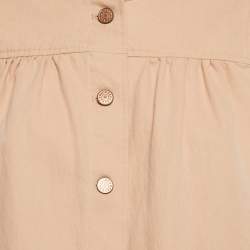 مملوكة مسبقًا See by Chloe Beige Cotton Blend Puffed Sleeve Jacket M 