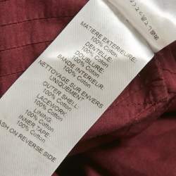 مملوكة مسبقًا فسـتان سي باي كلـوي قطن بلون مهـاجوني محروق مزين بالدانتيل أطواـل مقاس كبـير