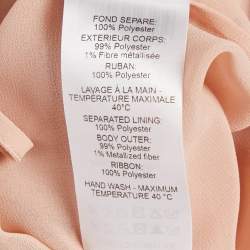 Pre Owned See by Chloe Pink Floral Print Crepe Midi Dress L