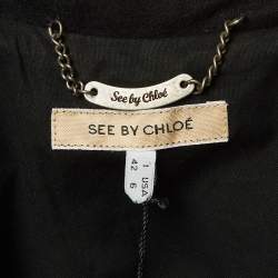 Pre Owned See by Chloe Black Wool Blend Jacket M