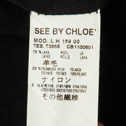 Pre Owned See by Chloe Black Wool Blend Jacket M