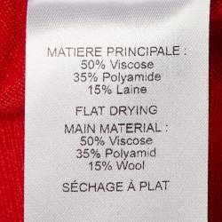 Pre Owned سترة بقلنسوة تريكو بشعار أحمر سي باي كلوي صغير