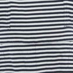 مملوكة مسبقًا See by Chloe White/Black Striped Cotton Knit Halter Neck Playsuit M
