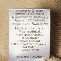 Pre Owned بلوفر سي باي كلوي قطن بيج مخطط محبوك مقاس صغير