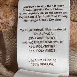 Pre Owned See by Chloé Purple/Brown Alpaca Blend Plaid Mini Skirt S