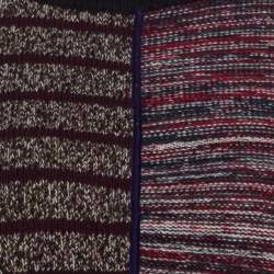 See by Chloe Multicolor Patchwork Oversized Poncho Style Sweater XS
