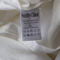 Pre Owned تي شيرت سي باي كلوي دانسر أوف وايت مورد XL