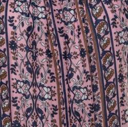 مملوكة مسبقًا See by Chloe Multicolor Floral Printed Cotton Off Shoulder Maxi Dress M 
