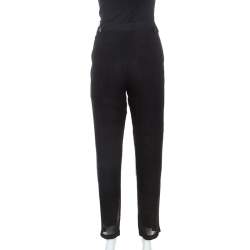 See by Chloe Black Chiffon Lined Tapered Pants S