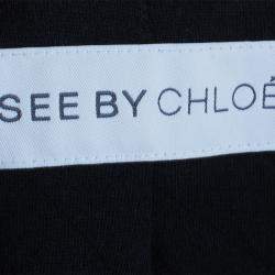 Pre Owned See by Chloe Black Textured Jacket S