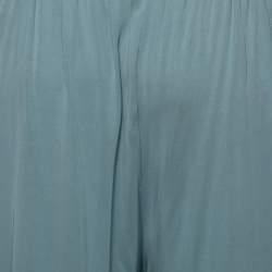 Pre Owned See by Chloe Blue Crepe Pleated Detailed Trousers M