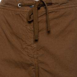 Pre Owned See By Chloe Brown Cotton High Waisted Cargo Pants M