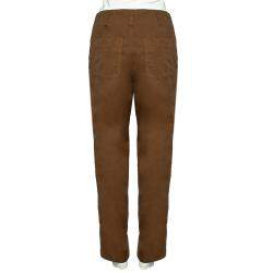 Pre Owned See By Chloe Brown Cotton High Waisted Cargo Pants M