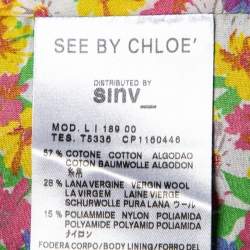 See by Chloe Navy Blue Cotton And Wool Button Front Utility Jacket M