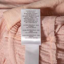 مملوكة مسبقًا See by Chloe Pink Plisse Knit Sleeveless Top S