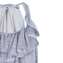 مملوكة مسبقًا فستان سي باي كلوي مطبوع بكشكشة ستان S