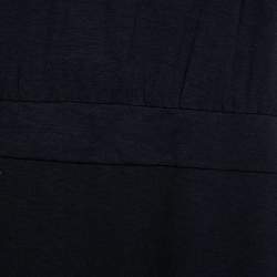 Pre Owned See by Chloe Black Jersey Cut-Out Back Detail Belted Mini Dress M