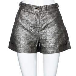 See By Chloe Metallic Cotton Shorts S