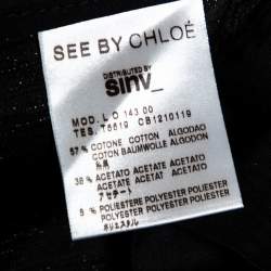 See By Chloe Metallic Cotton Shorts S