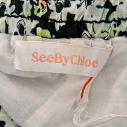 See by Chloe Multicolor Floral Printed Silk Trouser M