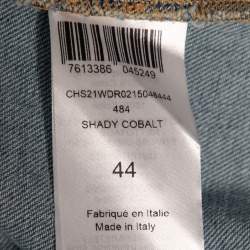 Pre Owned فستان بلا أكمام سي باي كلوي دنيم أزرق بأزرار أمامية بحزام مقاس كبير ( لارج )