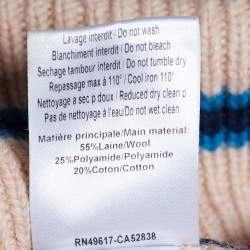 Pre Owned See by Chloe Multicolor Paisley Jacquard Wool Knit Sweater L