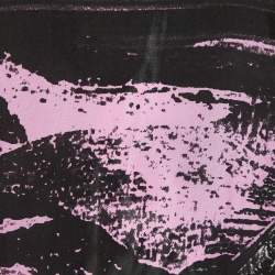 Pre Owned See by Chloe Black Abstract Print Silk Long Sleeve Tunic Dress L