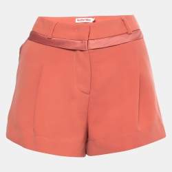 See by Chloe Pink Crepe Satin Trim Shorts S