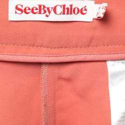 See by Chloe Pink Crepe Satin Trim Shorts S