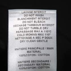 See by Chloe Black Cotton Scalloped Mini Dress XS   