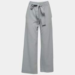 See by Chloe Light Blue Crepe Elastic-Waist Pants S
