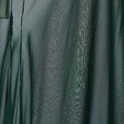 مملوكة مسبقًا See by Chloe Dark Green Silk Oversized Top M