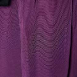 See by Chloe Purple Cotton Pleated Tie Detail Mini Skirt M