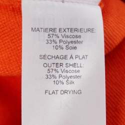 مملوكة مسبقًا See by Chloe Burnt Brown Stretch Knit Ruffled Hem Shift Dress XL