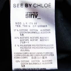 See by Chloe Metallic Button Front Coat M