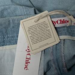 See by Chloe Light Blue Cotton Trousers M