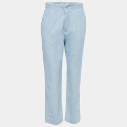 See by Chloe Light Blue Cotton Trousers M