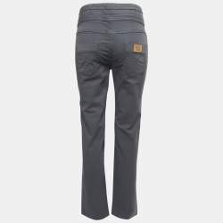 Pre Owned See by Chloe Grey Cotton Straight-Leg Jeans M