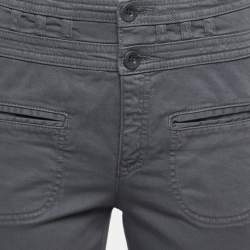 Pre Owned See by Chloe Grey Cotton Straight-Leg Jeans M