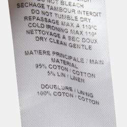 Pre Owned See by Chloe White Cotton Ruffle Detailed Asymmetrical Maxi Dress M