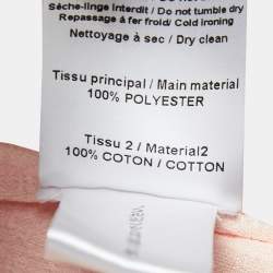 مملوكة مسبقًا See by Chloe Salmon Pink Textured Crepe Button Front Shirt M