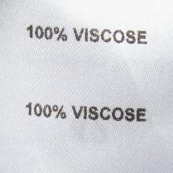 Pre Owned See by Chloe Dark Green Dotted & Floral Printed Crepe Wrap Midi Dress L