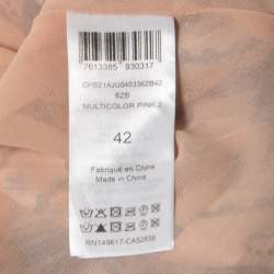 Pre Owned See by Chloe Multicolor Floral Printed Crepe Pleated Maxi Skirt L