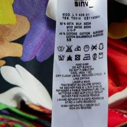 Pre Owned See by Chloe Multicolor Floral Printed Cotton & Silk Mini Dress L