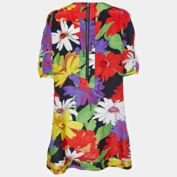 Pre Owned See by Chloe Multicolor Floral Printed Cotton & Silk Mini Dress L