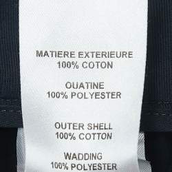 Pre Owned See by Chloe Navy Blue Cotton Pleated Wide Leg Trousers M